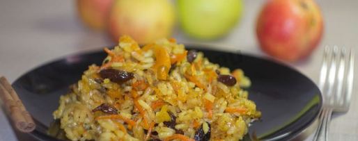 Шаг 20: плова с курагой и изюмом