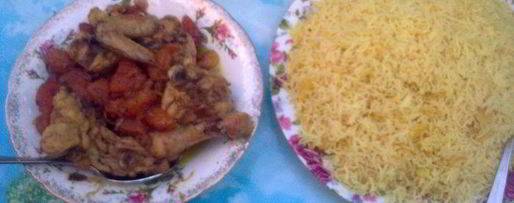 Шаг 1: плова с куриной подливкой