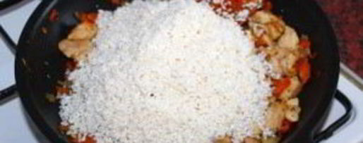 Шаг 6: плова с курицей и грибами