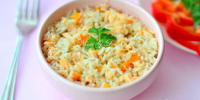 Рецепт плова с лососем