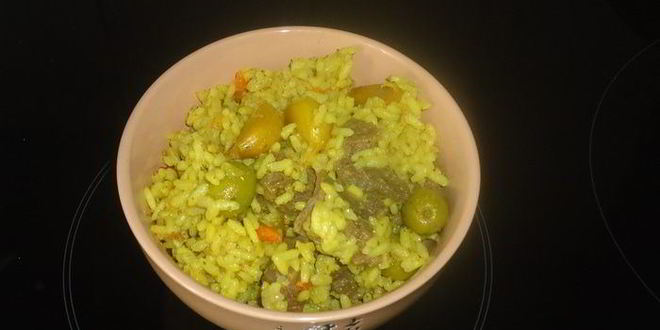 Рецепт плова с луком и оливками