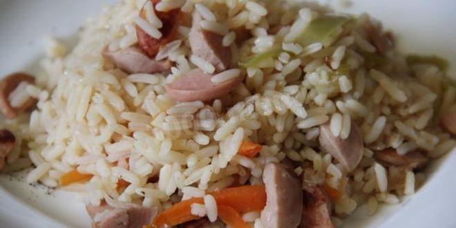 Рецепт плова с сосисками минимум затрат