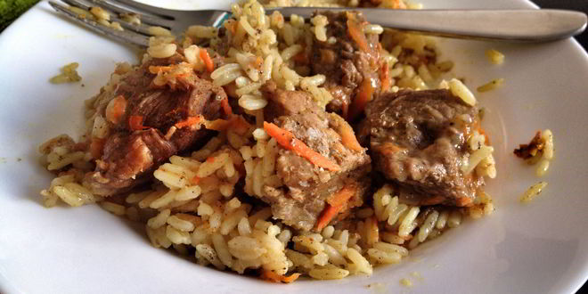 Рецепт плова с телятиной и карри