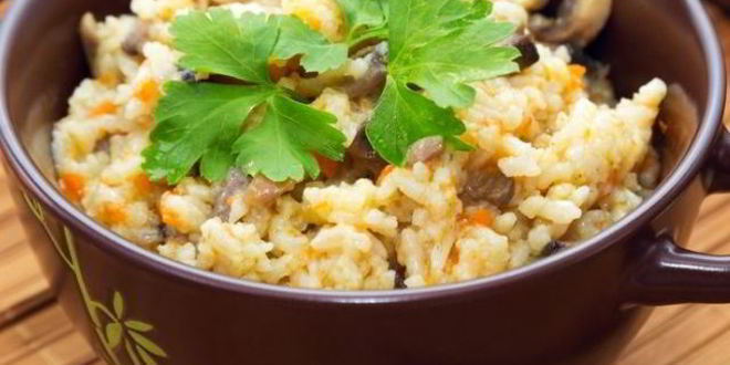 Рецепт плова со свежими грибами