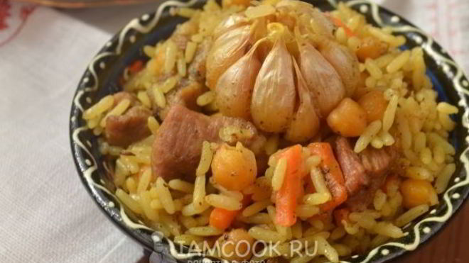 Рецепт Плова со свининой и нутом