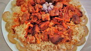 Рецепт Плова со свининой и яблоками