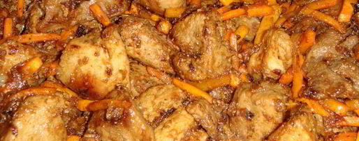 Шаг 7: плова со свининой и яблоками