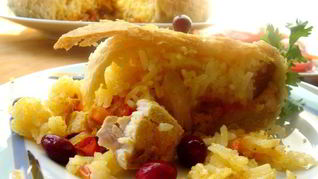 Рецепт Плова в слоеном тесте