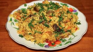 Рецепт Постного плова в мультиварке