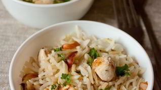 Рецепт Рисового пилава с курицей и миндалем