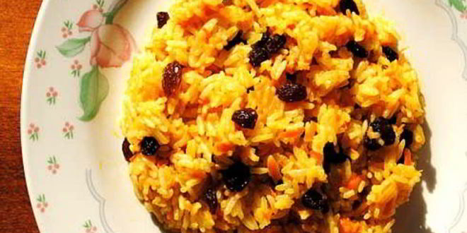 Рецепт сладкого плова с изюмом
