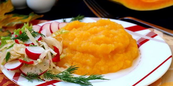 Рецепт пюре из тыквы и картофеля