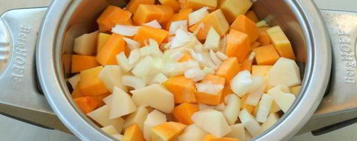 Шаг 2: пюре из тыквы и картофеля