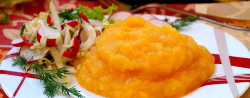 Шаг 4: пюре из тыквы и картофеля