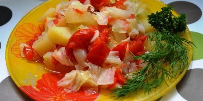 Рецепт диетического овощного рагу в мультиварке