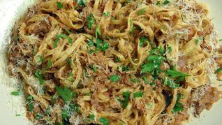 Рецепт Домашней пасты с рагу из кролика