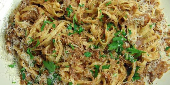 Рецепт домашней пасты с рагу из кролика