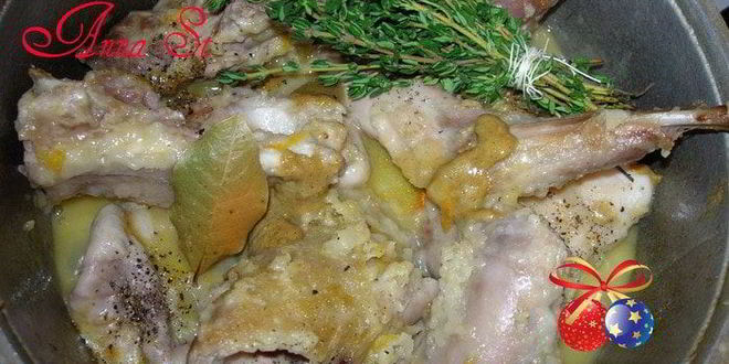 Рецепт фрикасе из кролика с тимьяном