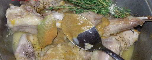 Шаг 2: фрикасе из кролика с тимьяном