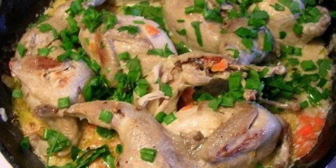Рецепт фрикасе из куропатки