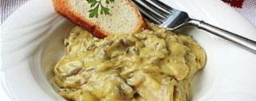 Шаг 7: фрикасе с грибами