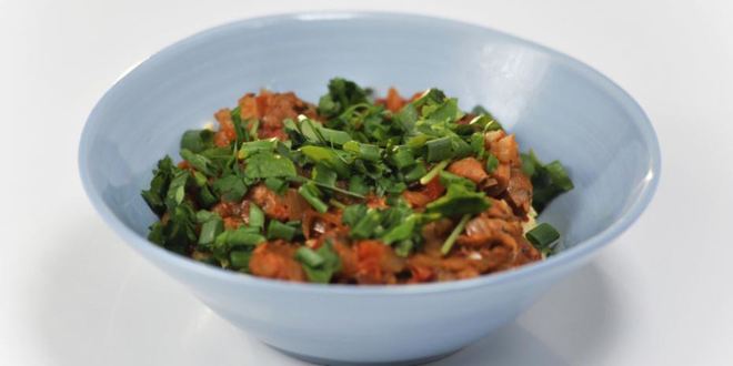 Рецепт грибного рагу с полентой