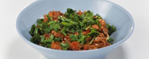 Шаг 2: грибного рагу с полентой