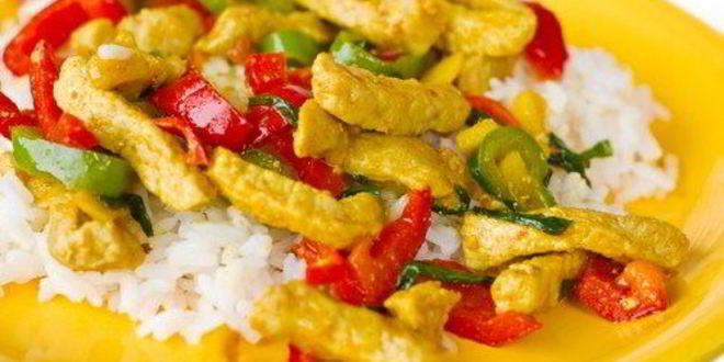 Рецепт куриного рагу с грибами и перцами