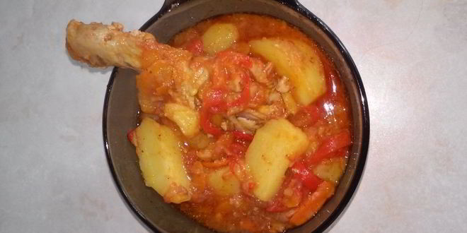 Рецепт летнего рагу с курицей