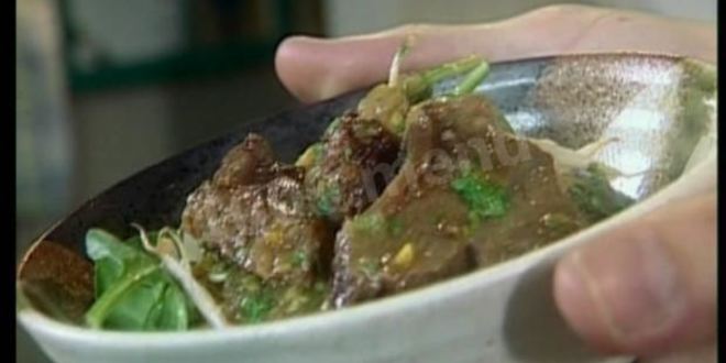 Рецепт мясного рагу с апельсиновым соком и имбирем