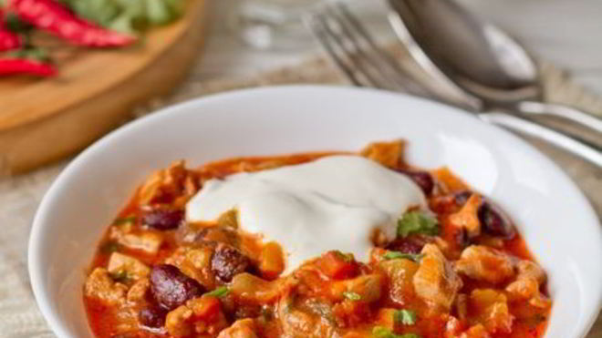 Рецепт Острого рагу из курицы с тыквой