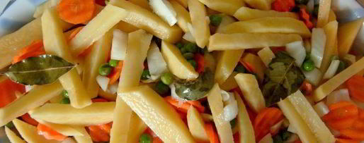 Шаг 4: овощного рагу под белым соусом аллеманд