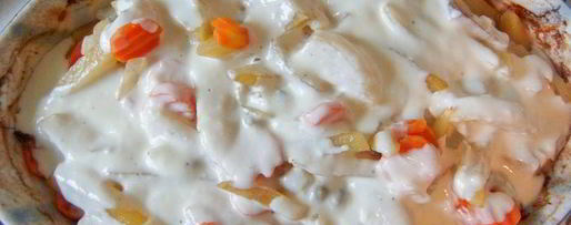 Шаг 7: овощного рагу под белым соусом аллеманд