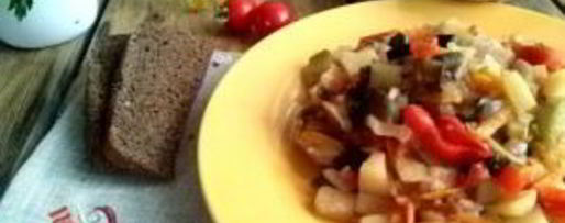 Шаг 5: овощного рагу с баклажанами и кабачками