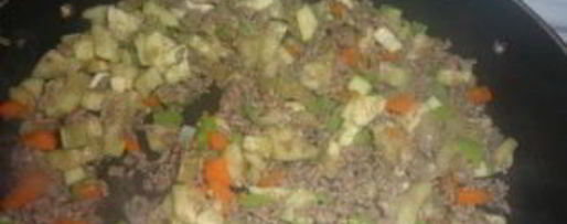 Шаг 5: овощного рагу с фаршем