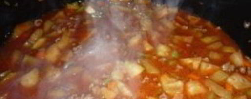 Шаг 6: овощного рагу с фаршем