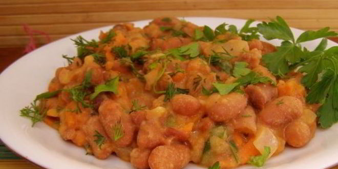 Рецепт овощного рагу с фасолью