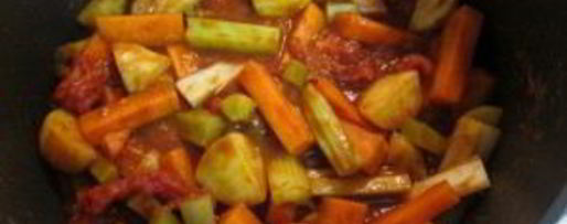 Шаг 2: овощного рагу с грибами и кускусом