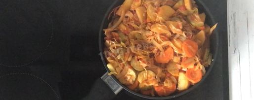 Шаг 10: овощного рагу с кабачками, картошкой и капустой