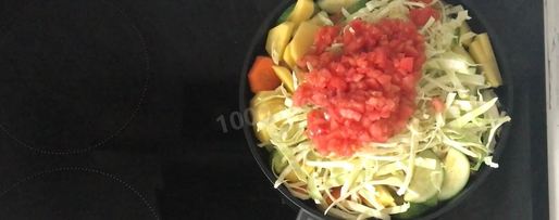 Шаг 7: овощного рагу с кабачками, картошкой и капустой