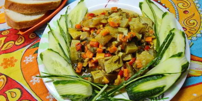 Рецепт овощного рагу с кабачками в мультиварке