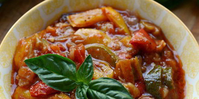 Рецепт овощного рагу с кабачками