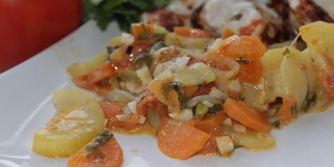 Рецепт овощного рагу с кинзой