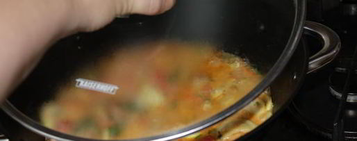 Шаг 8: овощного рагу с кинзой