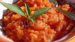 Рецепт Овощного рагу с рисом и помидорами