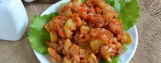 Шаг 7: овощного рагу с цветной капустой и кабачками