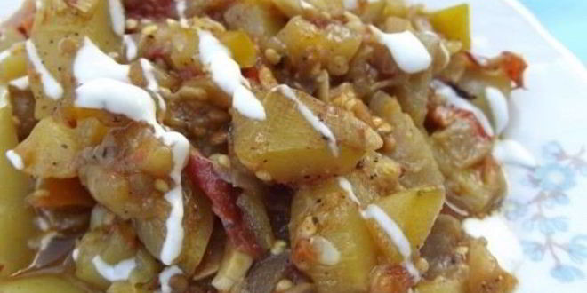 Рецепт рагу из баклажанов в мультиварке