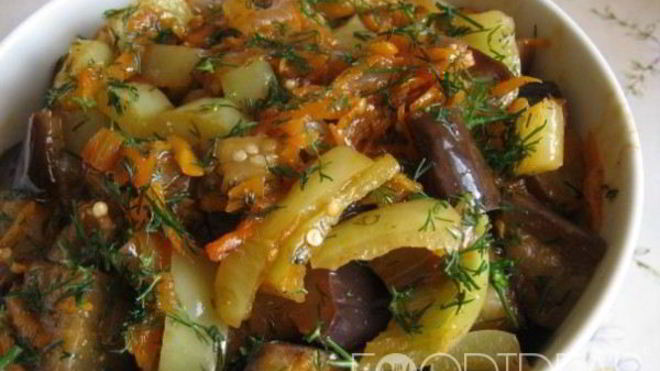 Рецепт Рагу из баклажанов