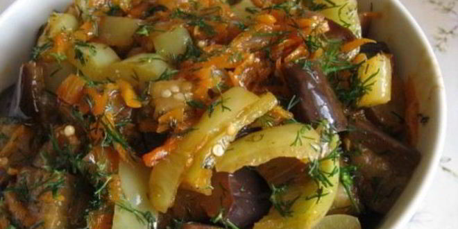 Рецепт рагу из баклажанов