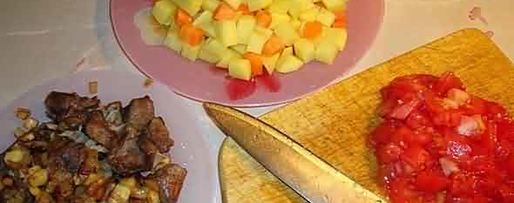 Шаг 40: рагу из баранины и овощей